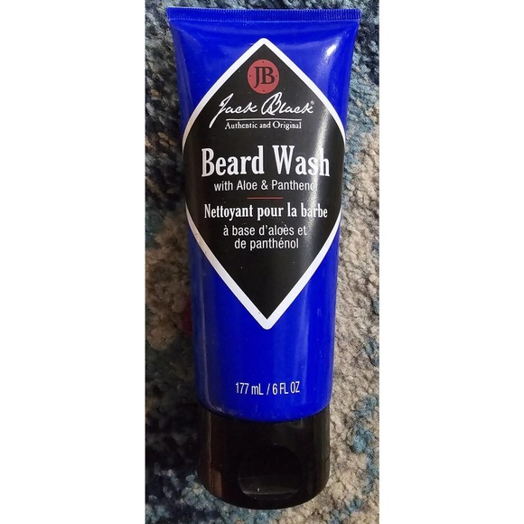 Jack Black Beard Wash 6 fl oz Aloe & Panthenol, Multifunctional Beard Treatment - Picture 1 of 5